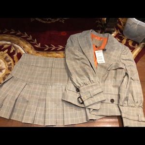 Bebe mini skirt suit
